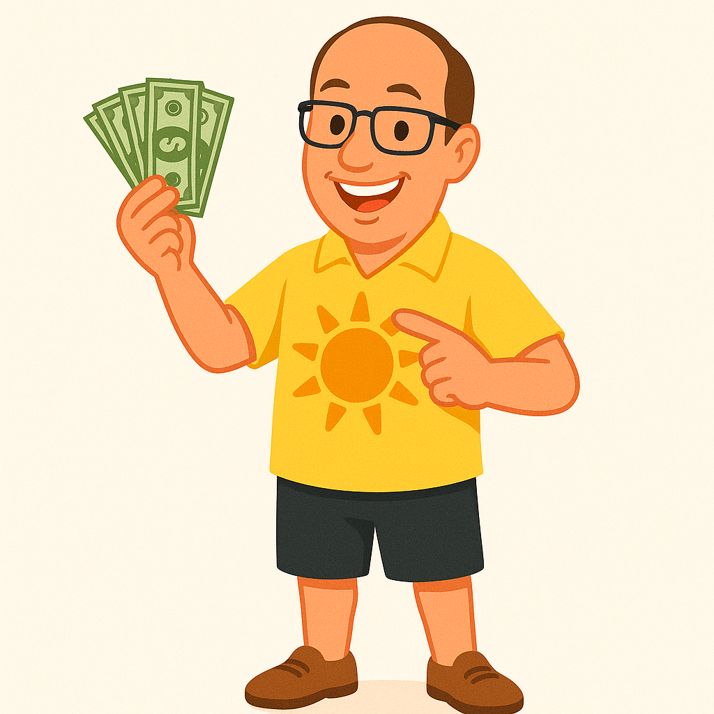 Earl showing solar savings